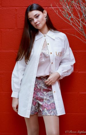 Chemisier long LCR – Blanc